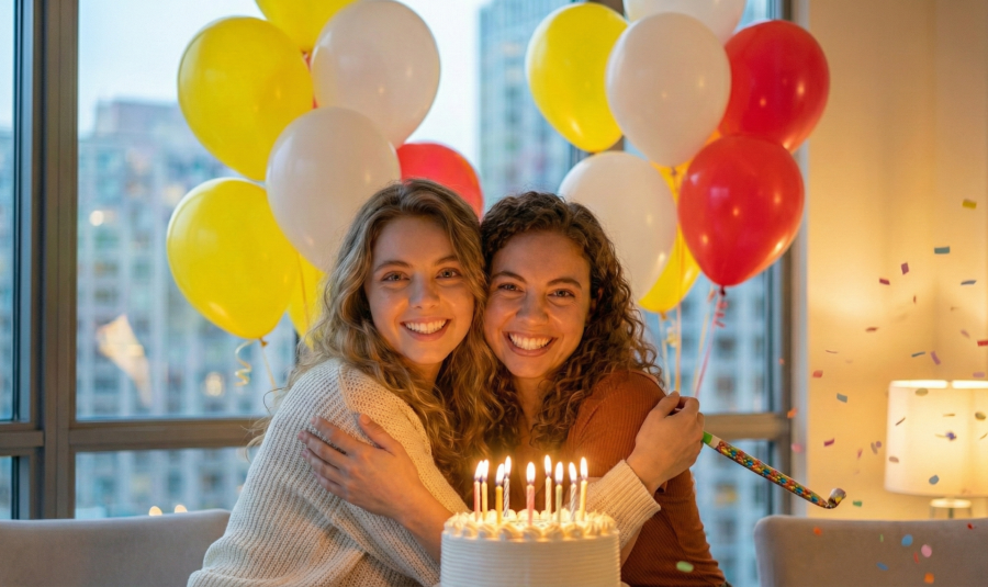 Telemensagem de aniversário para cunhada querida, uma irmã de coração
