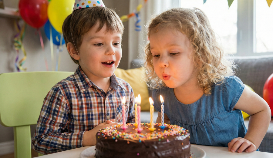 Telemensagem aniversário geral plural comemoração em grupo e alegria