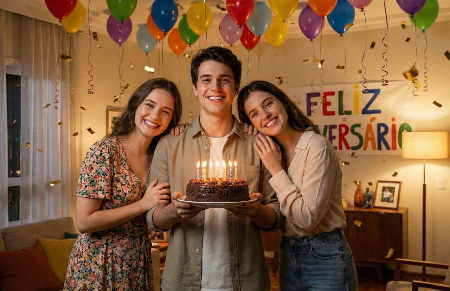 Telemensagem de aniversário para irmão amigo e parceiro de todas as horas