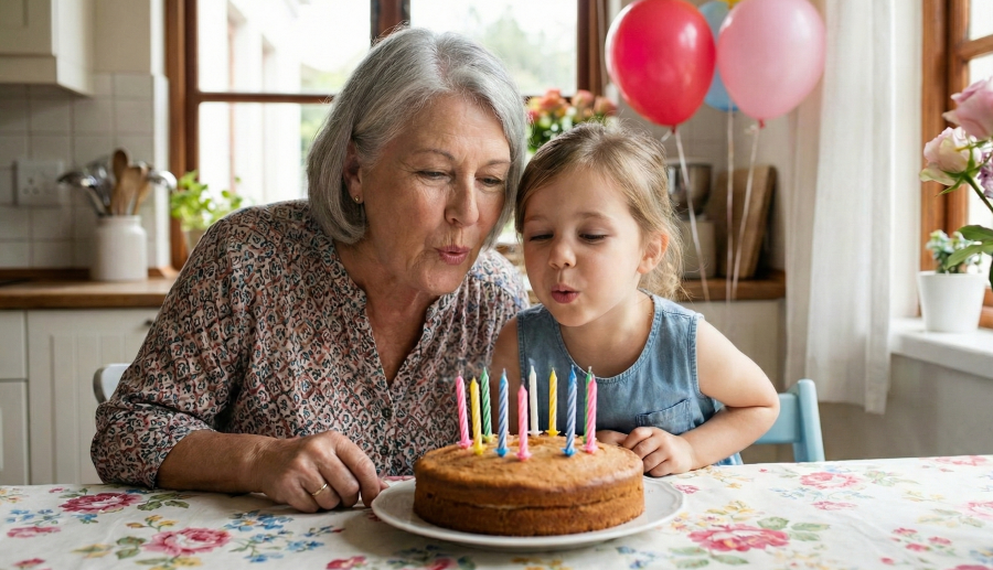 Telemensagem de aniversário para neta querida amor de avó e avô