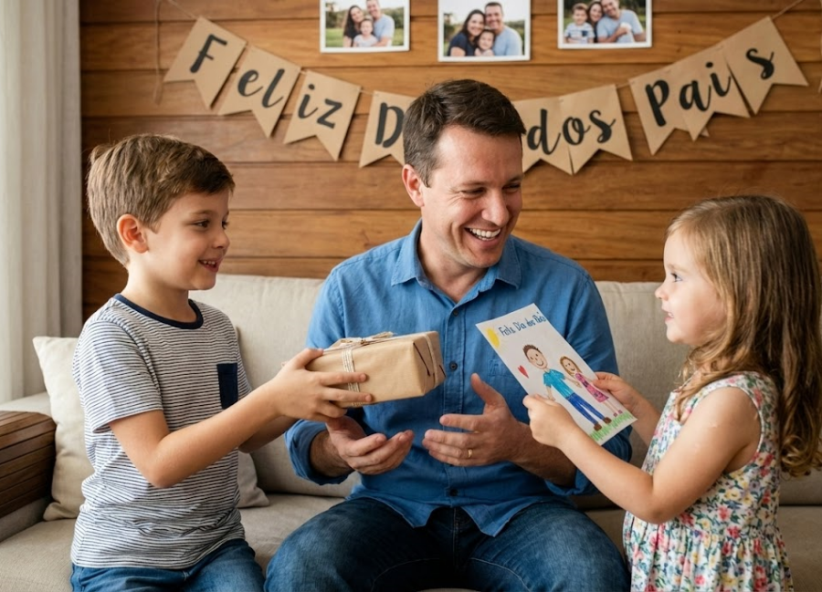 Telemensagem dia dos pais homenagem emocionante para pai esposo e avô